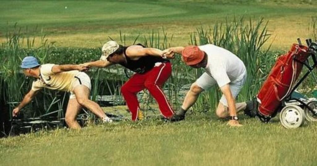 How to Avoid this kind of Golfing accident?