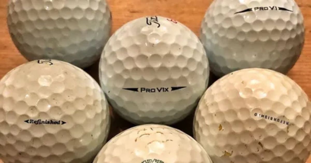 how much distance do you lose with old golf balls