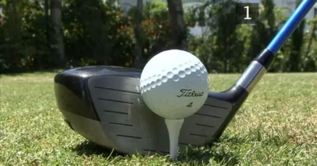 How to tee up a golf ball with irons