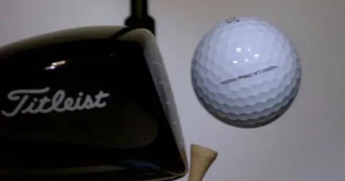 Where To Strike A Golf Ball Slow Motion